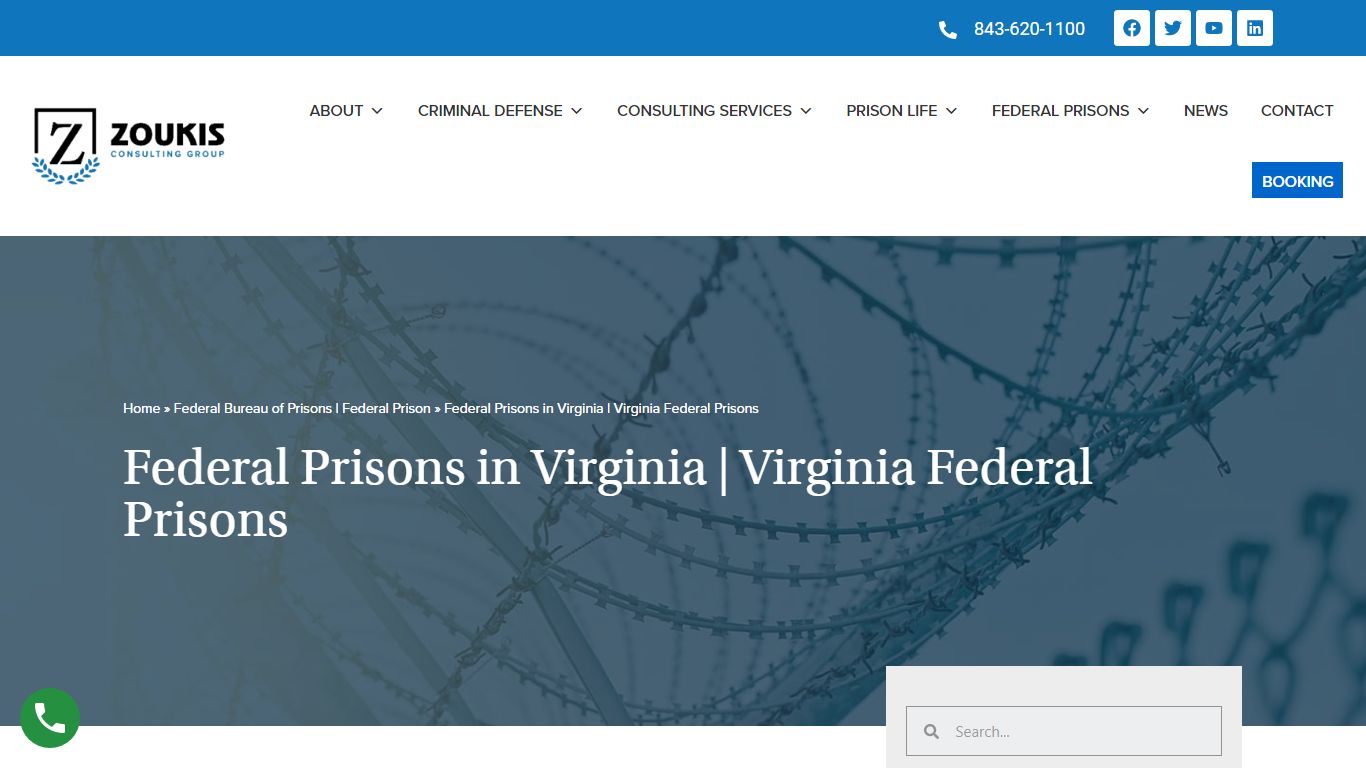 Federal Prisons in Virginia - Zoukis Consulting Group